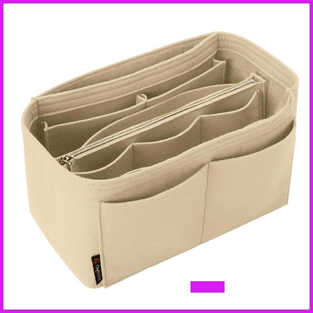 Felt Purse Organizer Insert 13 Compartments Premium Material Tidy Chic